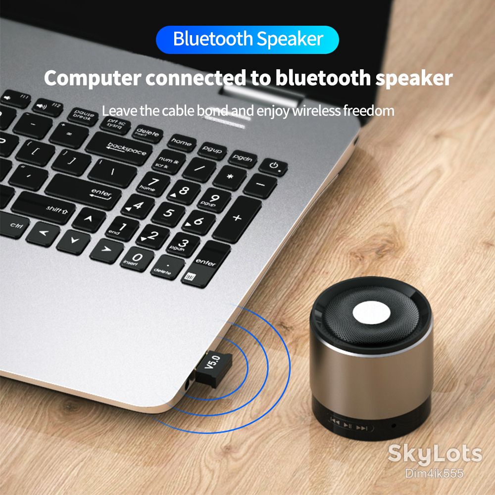 USB Bluetooth 5.0 адаптер, мини блютус адаптер для компьютера, ноутбука - фото фото фото 2