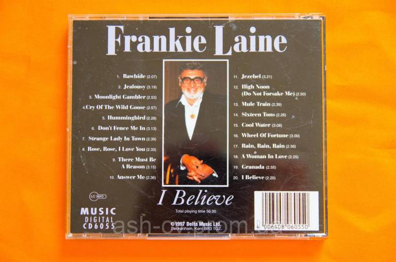 Музичний диск CD. FRANKIE LAINE - I BELIEVE - фото фото фото 1