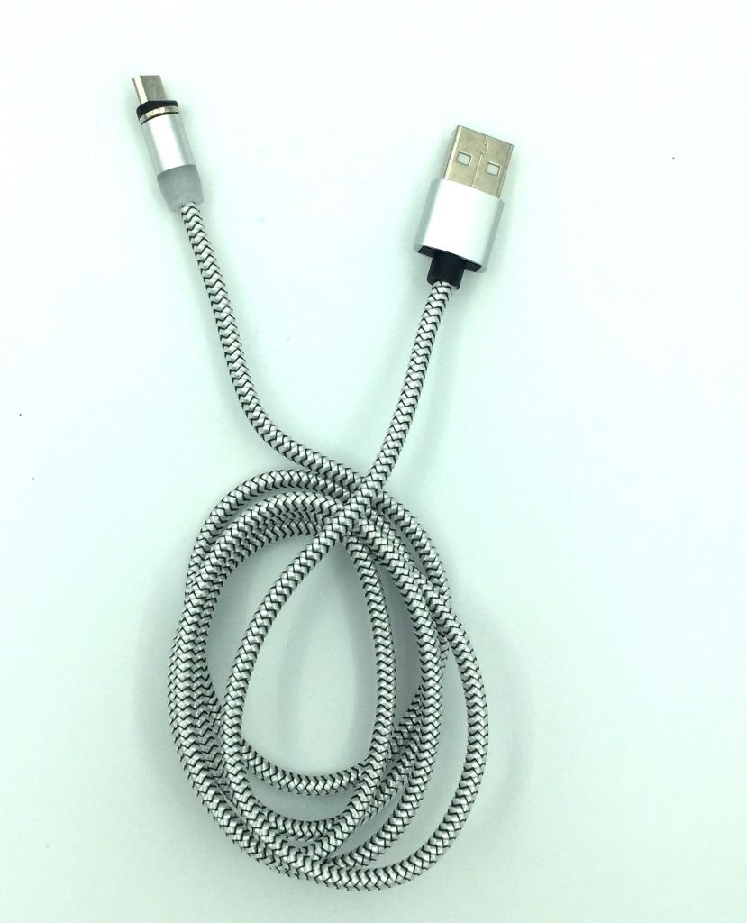Кабель магнитный Metal Magnetic 360 Micro USB White - фото фото фото 1