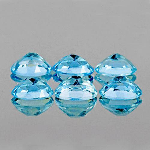 Натуральный топаз голубой 8x6mm - фото фото фото 1