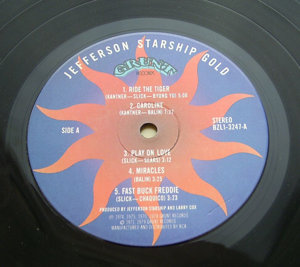 JEFFERSON STARSHIP Gold LP VG++ - фото фото фото 3