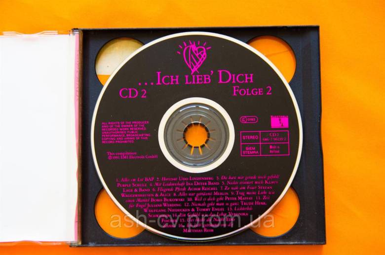 Музичний диск CD. ICH LIEB DICH - фото фото фото 2