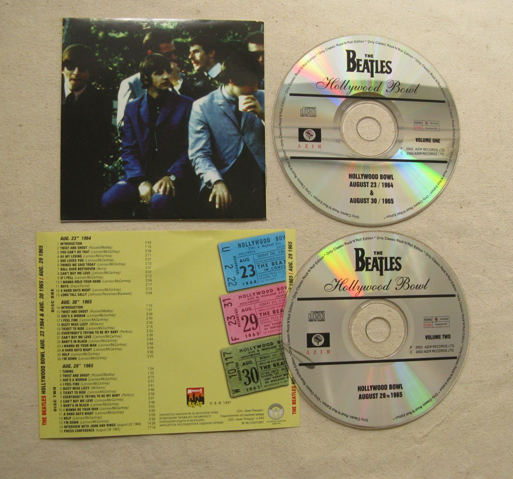 CD Beatles The Beatles Hollywood Bowl. 2 CD. 1965/2001. - фото фото фото 2