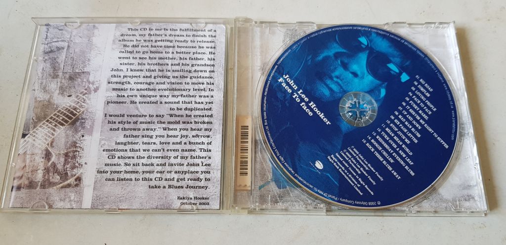 John Lee Hooker Face To Face CD ліцензія - фото фото фото 2