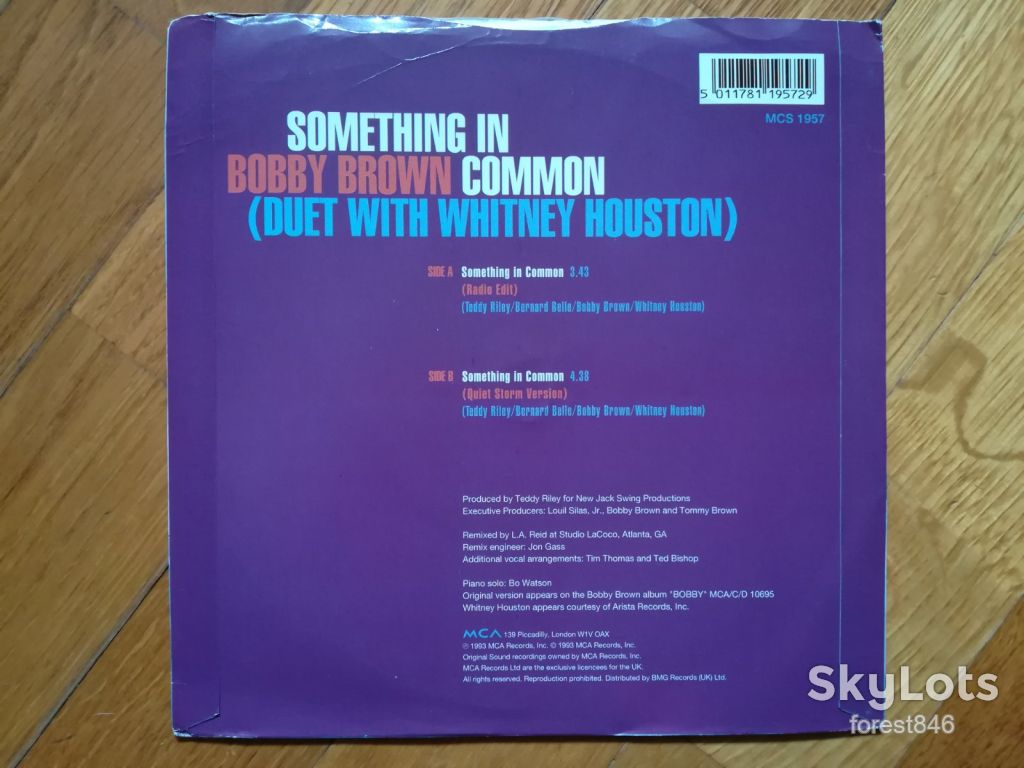 Bobby Brown  (duet with Whitney Houston)-Something in common-Ex.+, 7"-Англія - фото фото фото 1