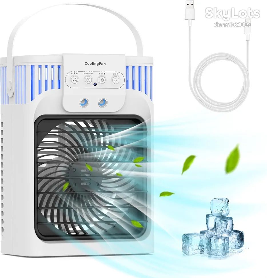 Портативний міні кондиціонер. Вентилятор, охолоджувач повітря 4в1 Cooling Fan AB-1. - фото фото фото 0
