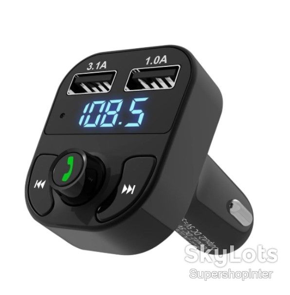 ФМ модулятор FM трансмиттер CAR X8 с Bluetooth MP3  (X8) - фото фото фото 0
