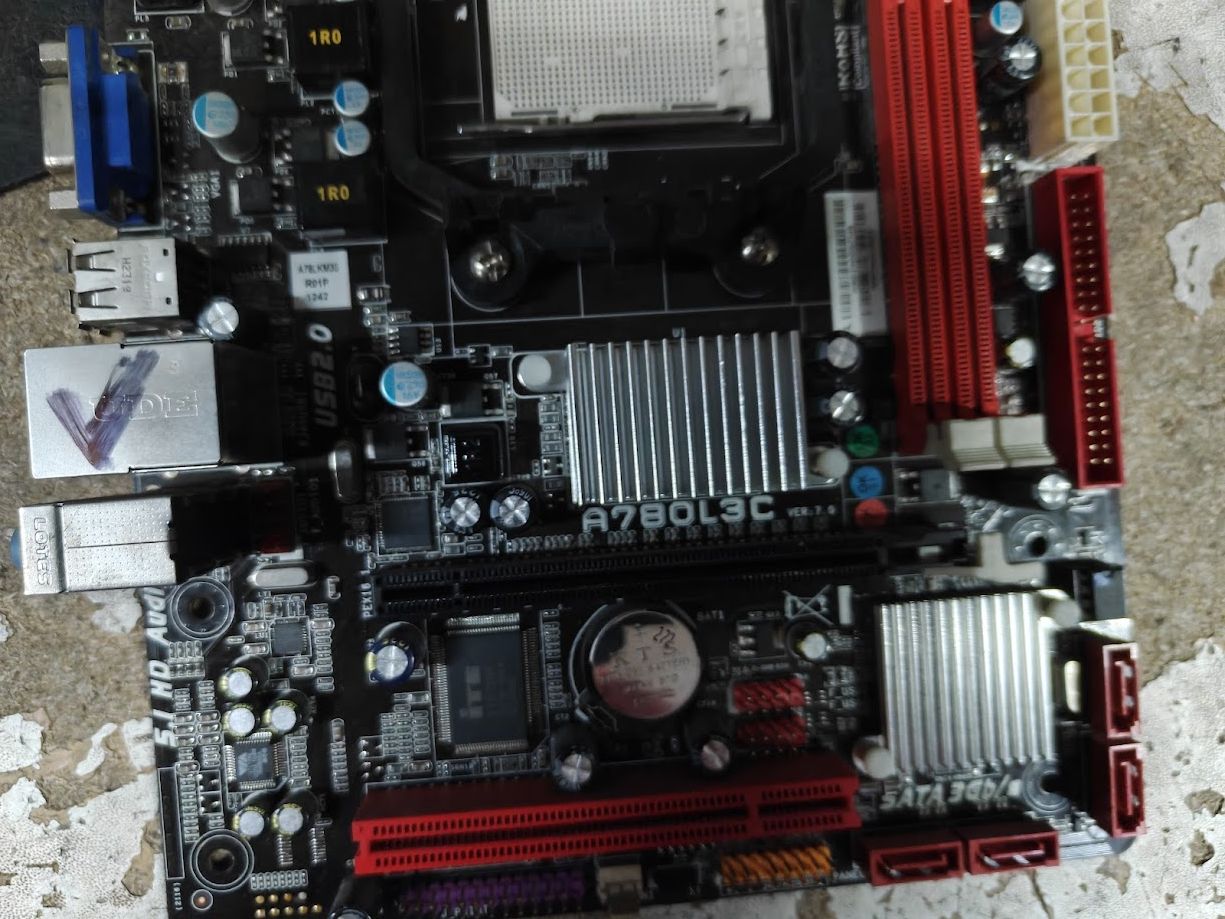 Мат. плата Biostar A780L3C sAM3, AMD 760G, PCI-Ex16 MicroATX 2DDR3 № 261102120 - фото фото фото 1