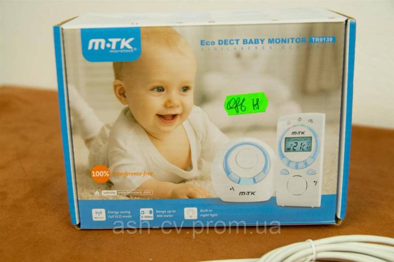 Радіоняня MTK Moveteck Eco Dect Baby Monitor TR9139 - фото фото фото 1