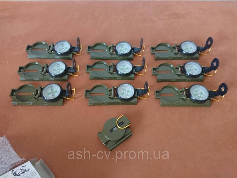 Компас, тактичний, туристичний, Compass, Military, Green - фото фото фото 9