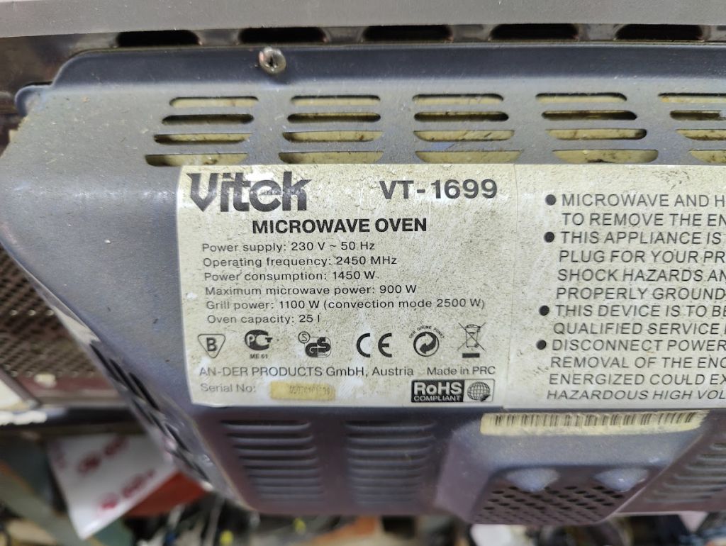 Микроволновая печь VITEK VT-1699 № 25231008 - фото фото фото 4