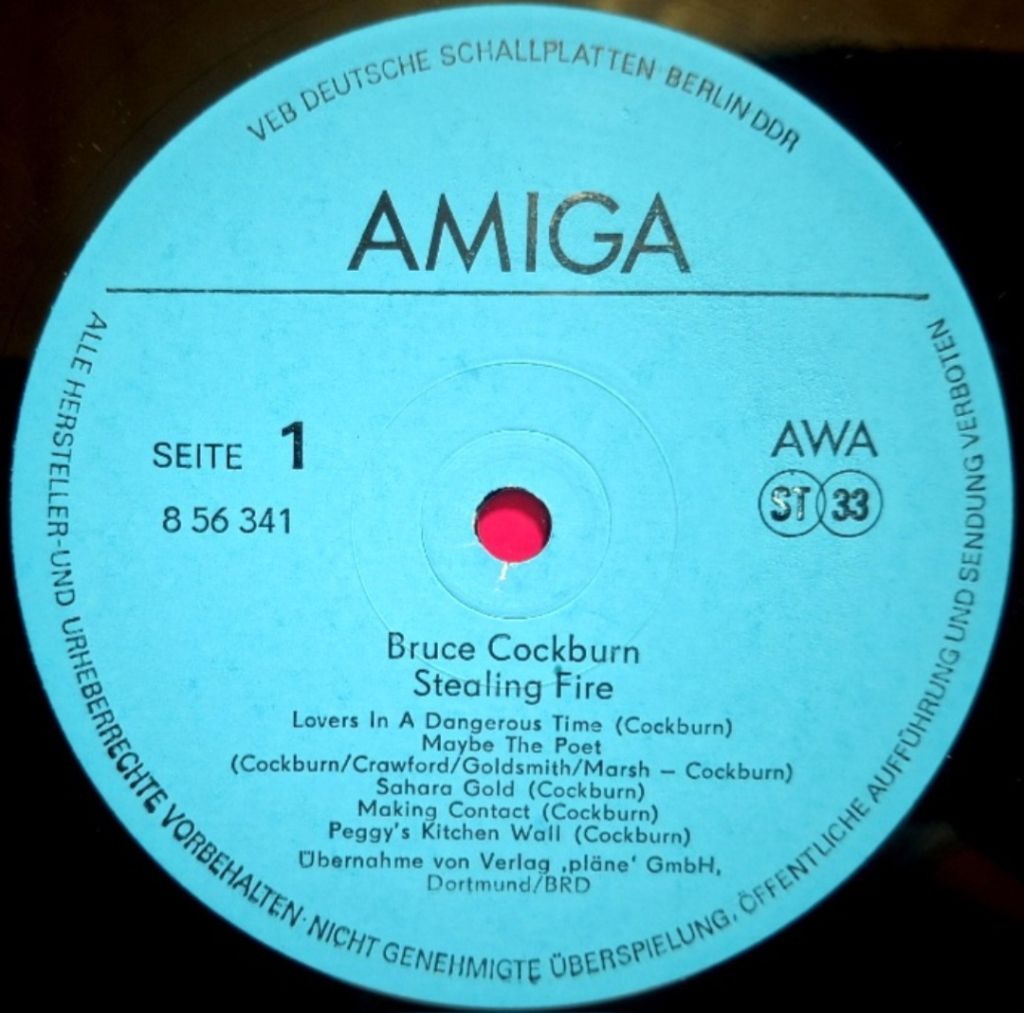 Bruce Cockburn - Stealing Fire - 1984.  (LP). 12. Vinyl. Пластинка. Germany. - фото фото фото 2