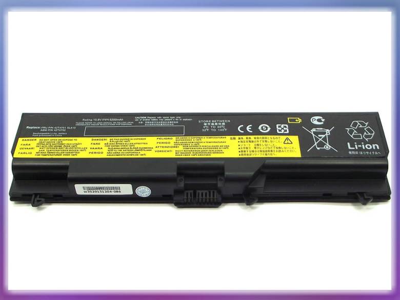 Батарея для Lenovo ThinkPad W520 (10.8V 5200mAh) - фото фото фото 1