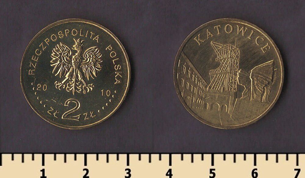 Польша 2 злотых 2010 - фото фото фото 0
