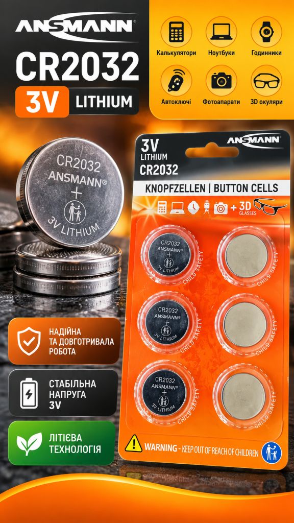 ANSMANN® CR2032 3V LITHIUM - фото фото фото 0