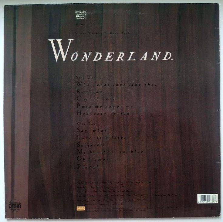 Erasure - Wonderland - 1986.  (LP). 12. Vinyl. Пластинка. Germany. - фото фото фото 1