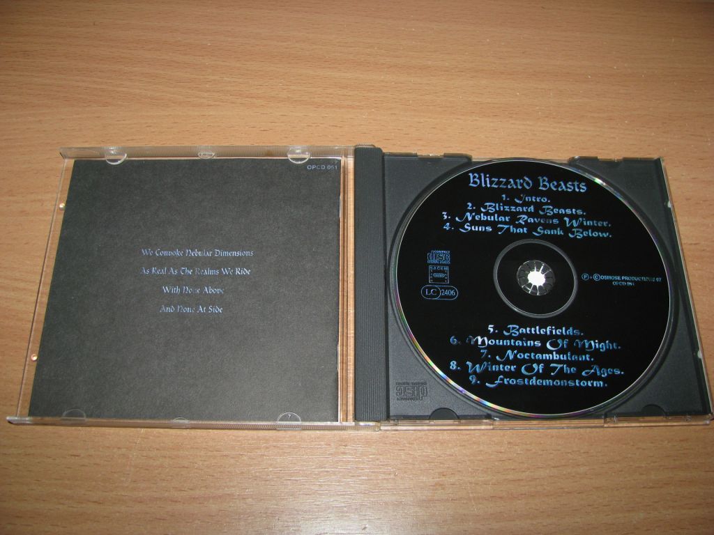 IMMORTAL - Blizzard Beasts  (1997 Osmose EMBOSSED 1st press) - фото фото фото 1