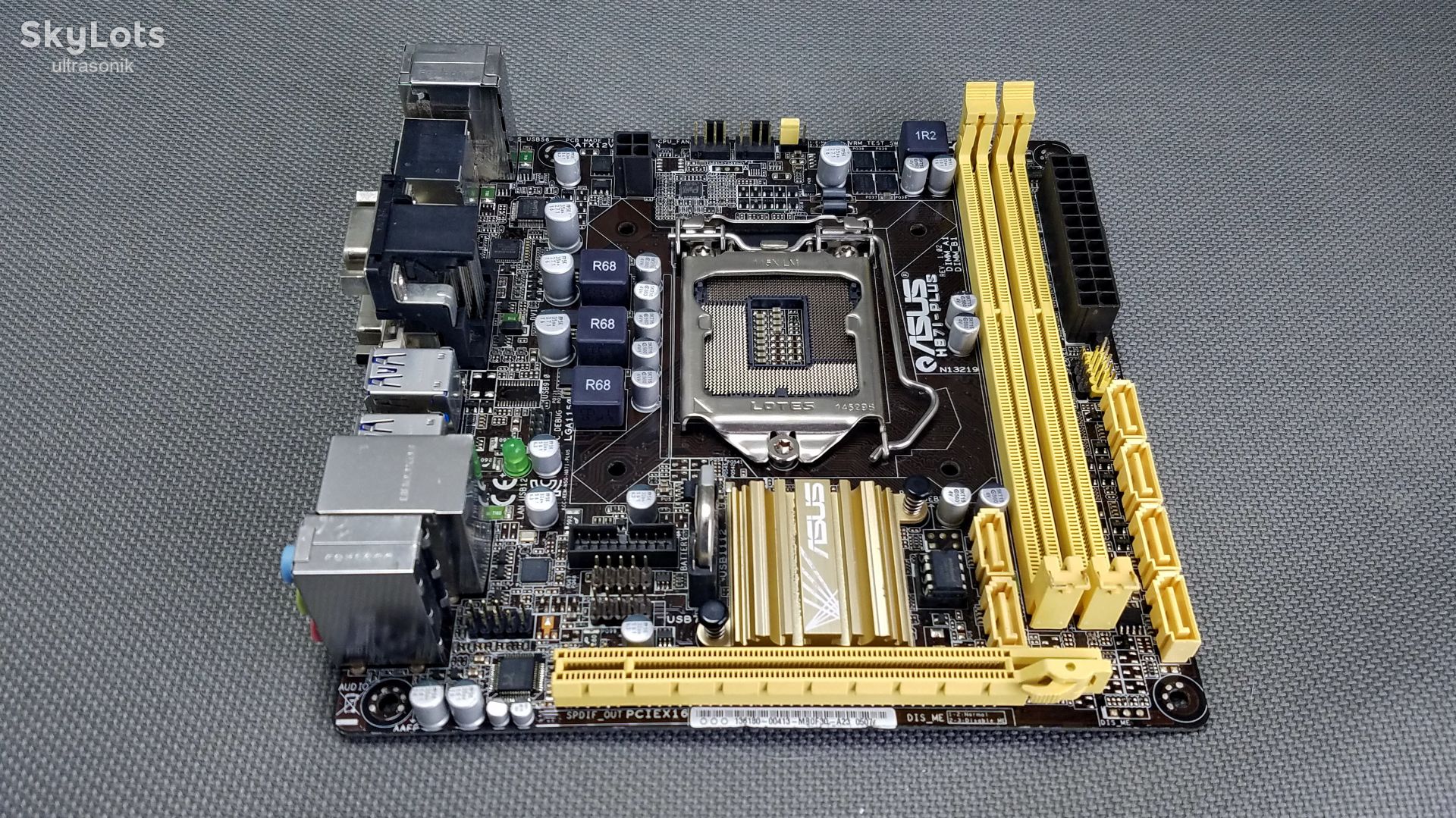 Материнская плата microATX ASUS H87i-plus LGA 1150 Вживане - фото фото фото 3