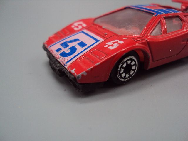 Машинка модель Lamborghini Countach 45 красная Ламборгини Hong Kong гонконг №18907 - фото фото фото 2