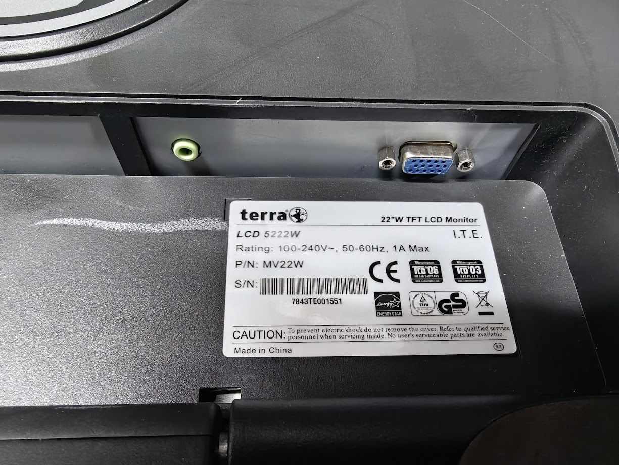 Широкоформатный монитор с audio 22 дюйма Terra 5222W № 26130204 - фото фото фото 2