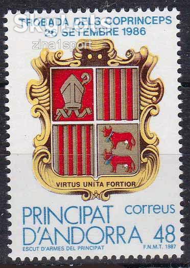 Андорра  1987 г - MNH - геральдика - фото фото фото 0