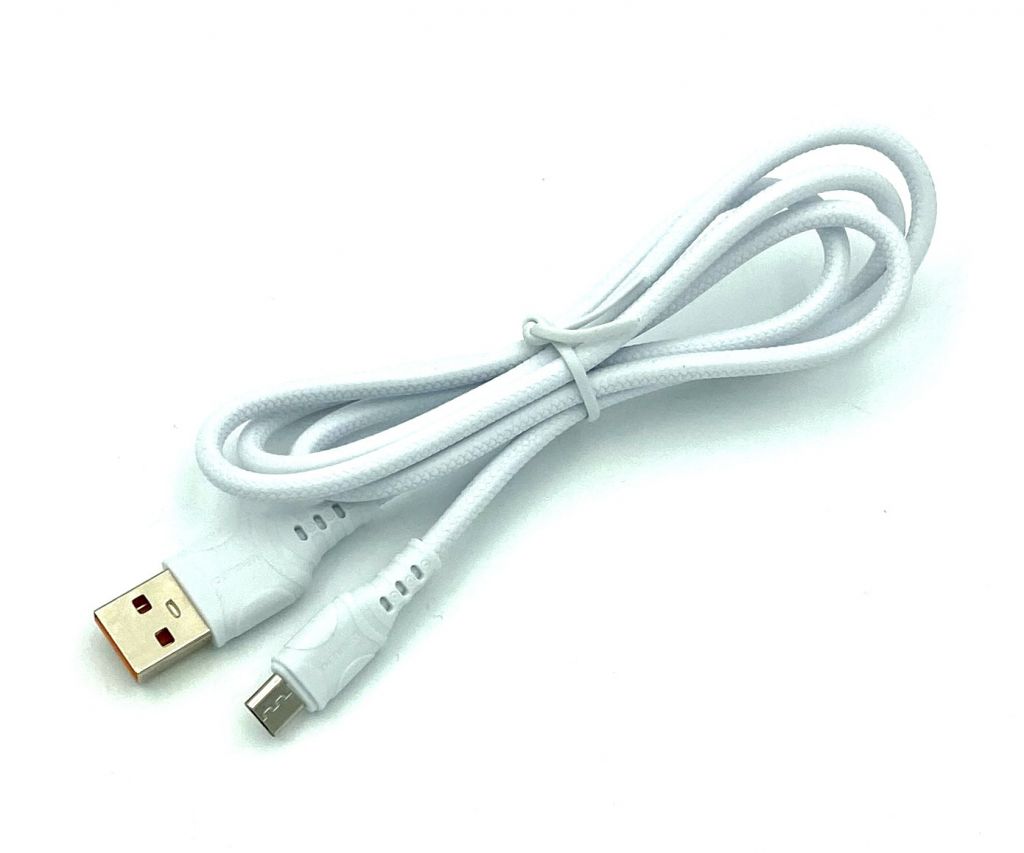 Дата кабель DENMEN D08V Micro USB 3.6A White - фото фото фото 1