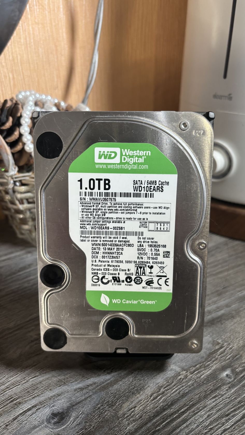 Робочий HDD 3.5 WD Green 1Tb Western Digital - фото фото фото 0