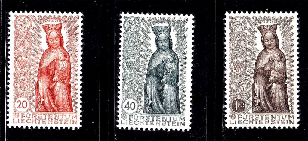 Лихтенштейн  1954 г MNH - религия - фото фото фото 0