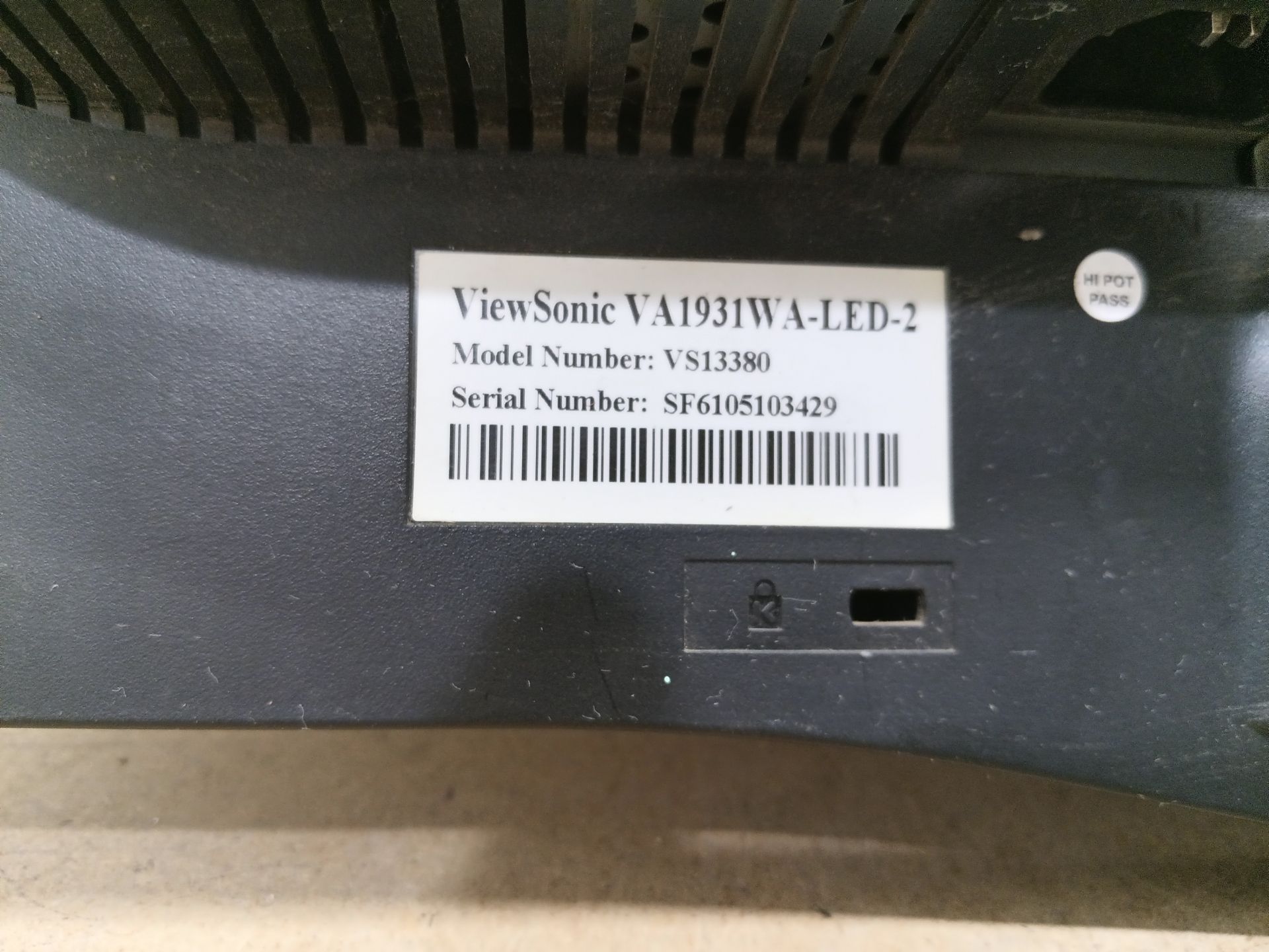 Б/У Монітор 19" ViewSonic VA1931WA-LED  (БЕЗ НОГИ)   код 12И - фото фото фото 6