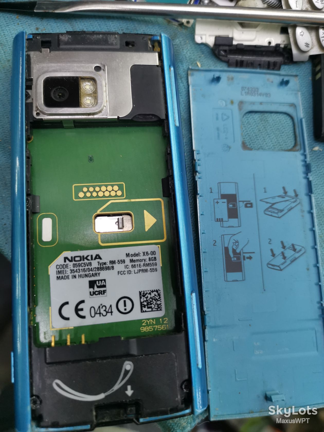 #shop Nokia X6 X 6-00 6 blue - фото фото фото 1