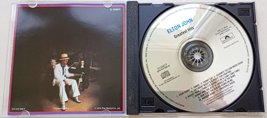 ELTON JOHN Greatest Hits CD US - фото фото фото 1