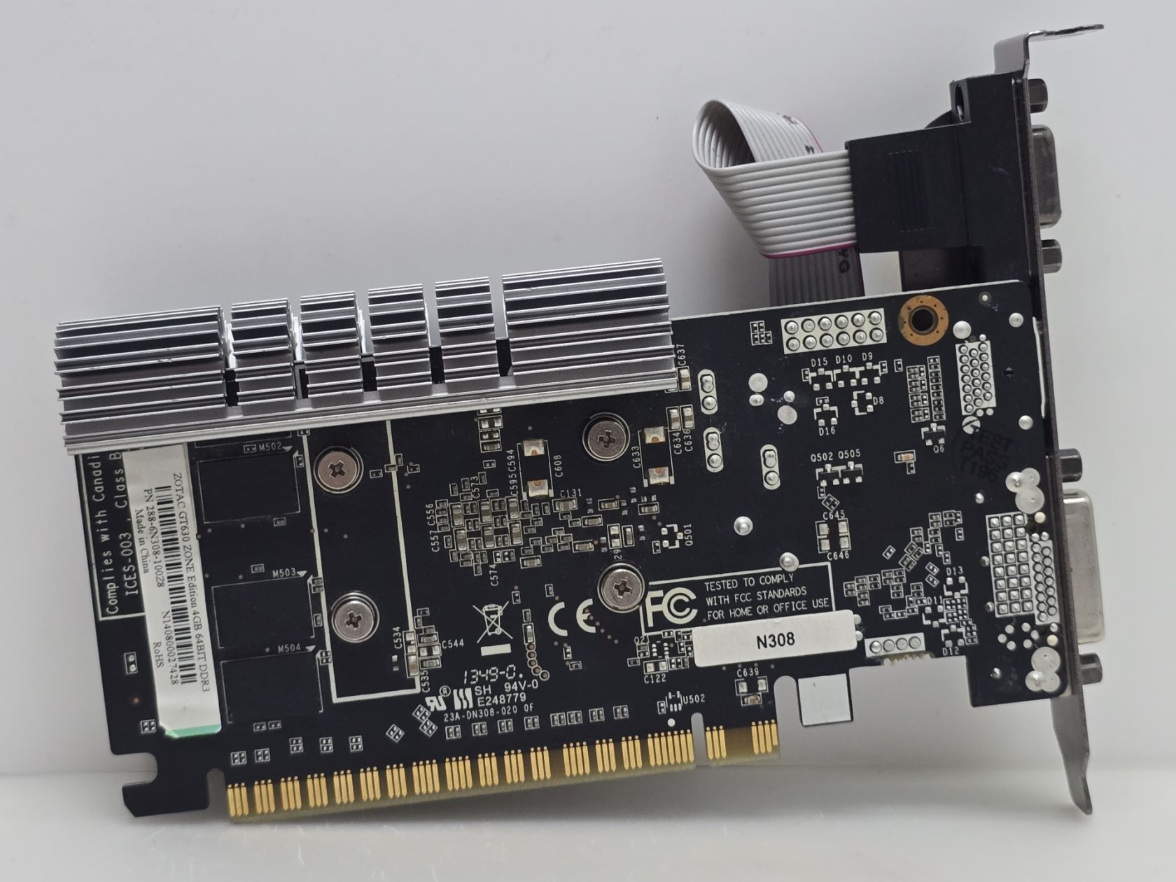 Відеокарта ZOTAC GeForce GT 630 4GB  (4Gb,DDR3,128 Bit,HDMI,PCI-Ex,Б/у) - фото фото фото 2