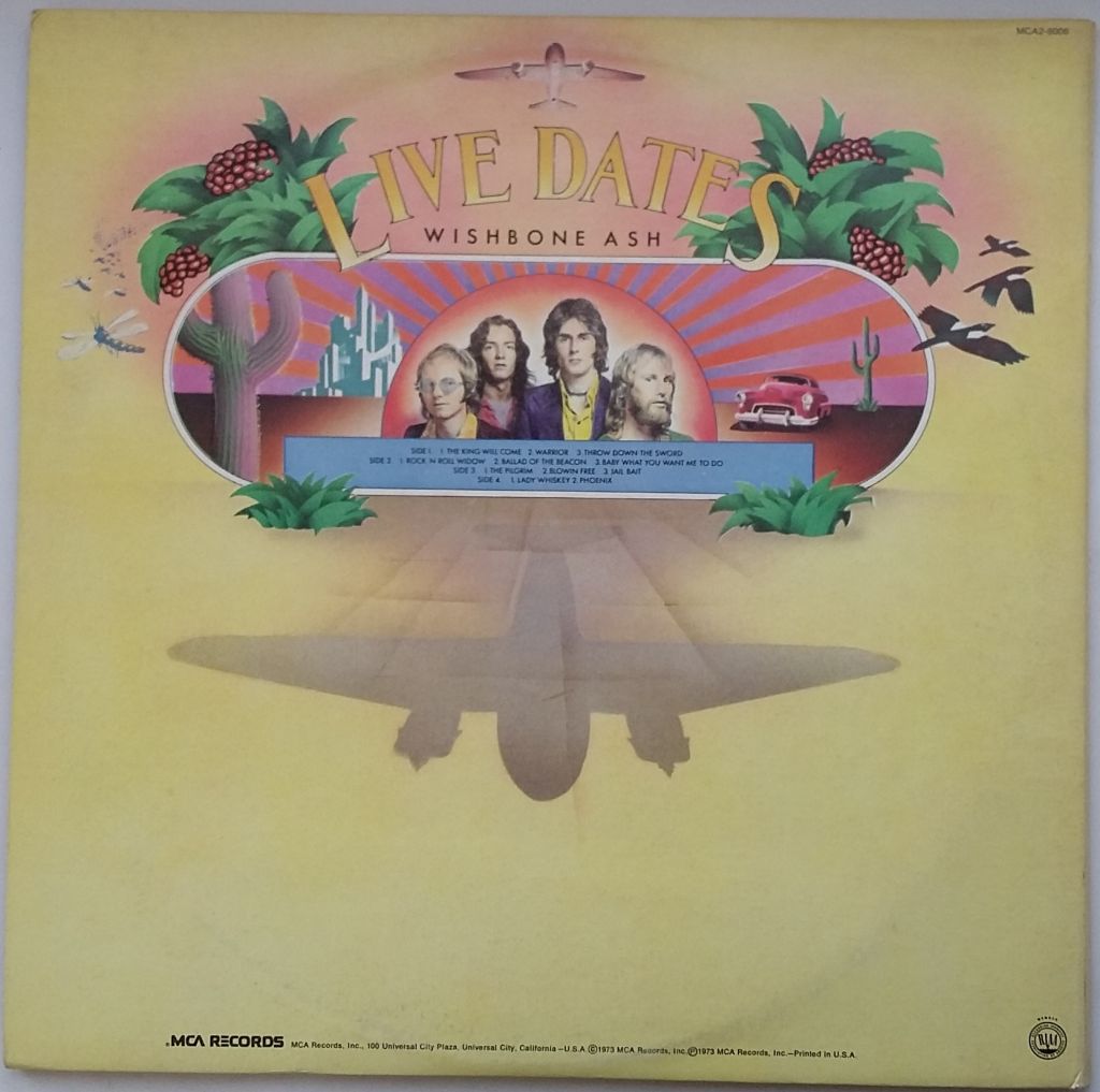 WISHBONE ASH Live Dates 2LP VG++/EX - фото фото фото 2