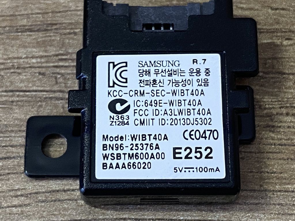 Модуль Bluetooth BN96-25376A  (WIBT40A) для телевизора Samsung - фото фото фото 1