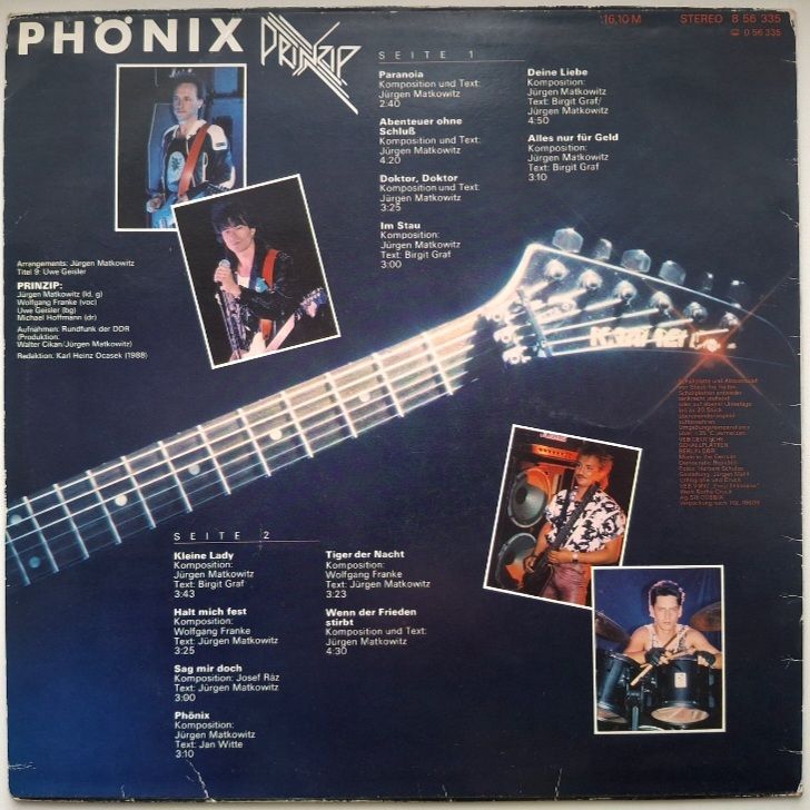 Prinzip - Phonix - 1988.   (LP). 12. Vinyl. Пластинка. Germany. - фото фото фото 1