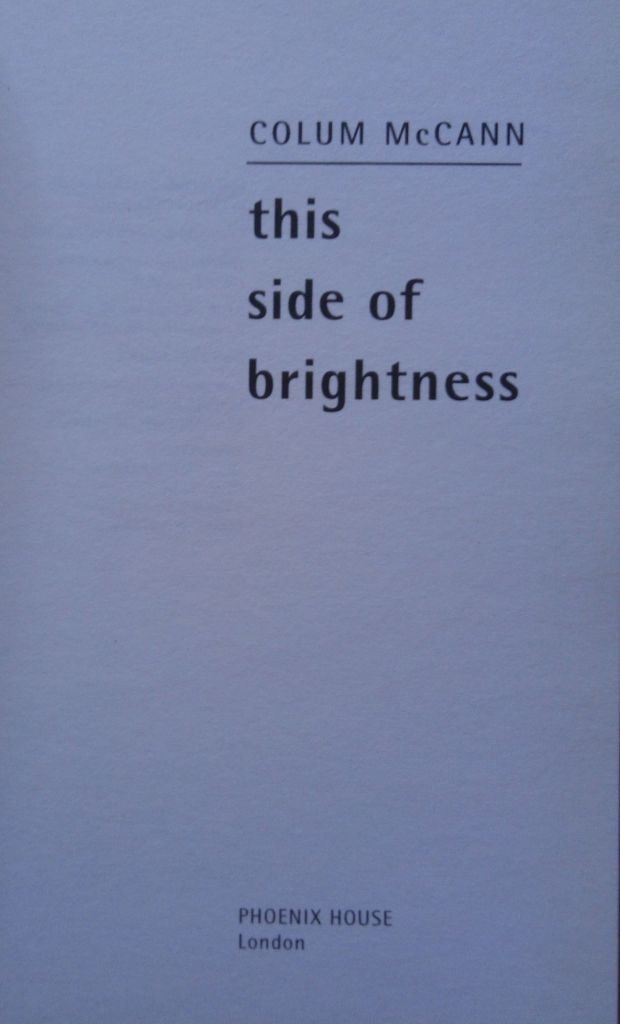 This Side of Brightness Colum McCann English на Английском книга - фото фото фото 4