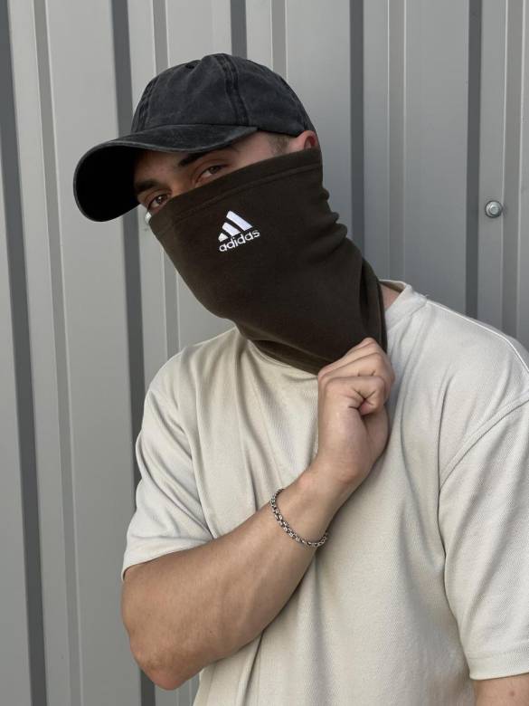 Баф флисовый хаки Adidas - фото фото фото 2