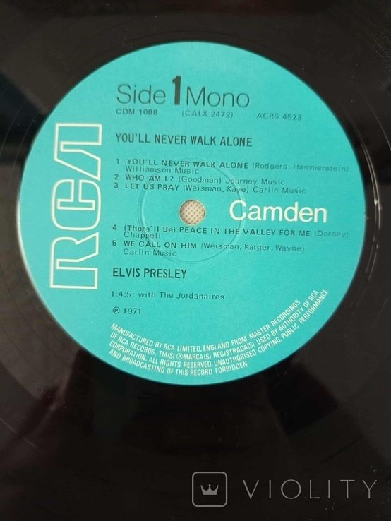Elvis Presley - You'll Never Walk Alone Пластинка - фото фото фото 2