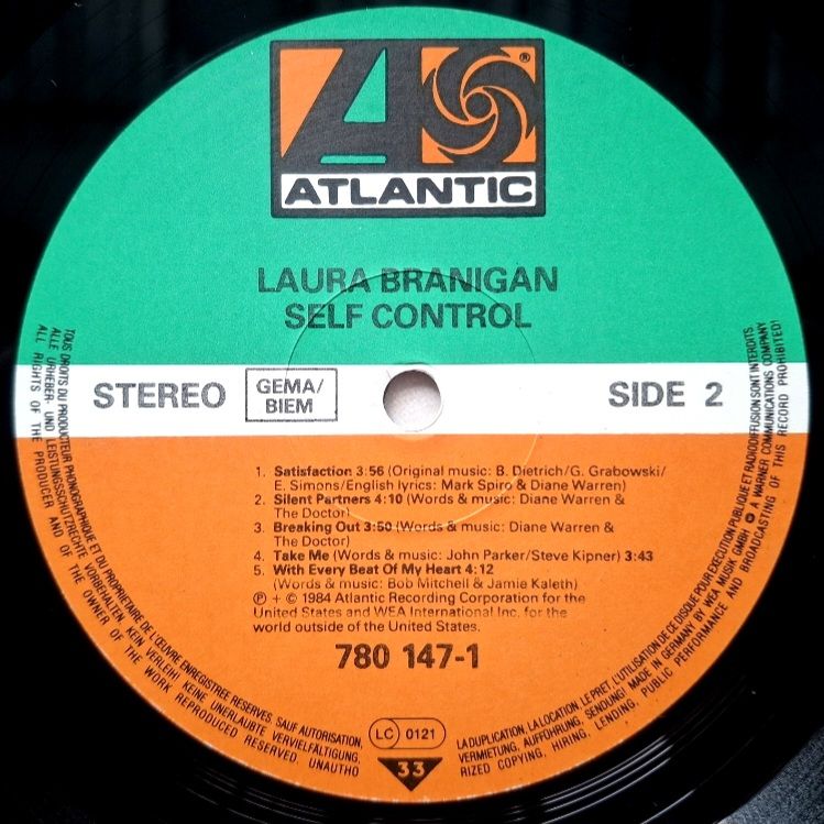 Laura Branigan - Self Control - 1984.   (LP). 12. Vinyl. Пластинка. Germany. - фото фото фото 3
