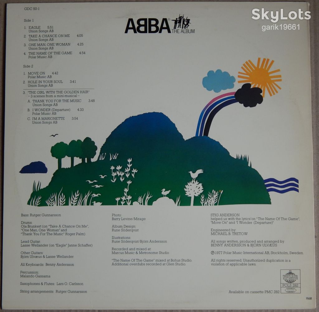 ABBA – The Album  (Polar – POLS 282, Sweden) insert NM-/EX+ - фото фото фото 1