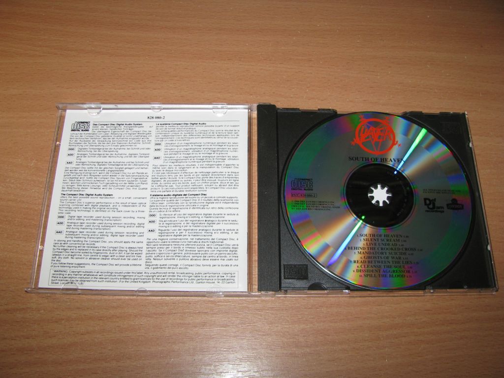 SLAYER - South Of Heaven     (1988 Def Jam PDO 1st press) - фото фото фото 1