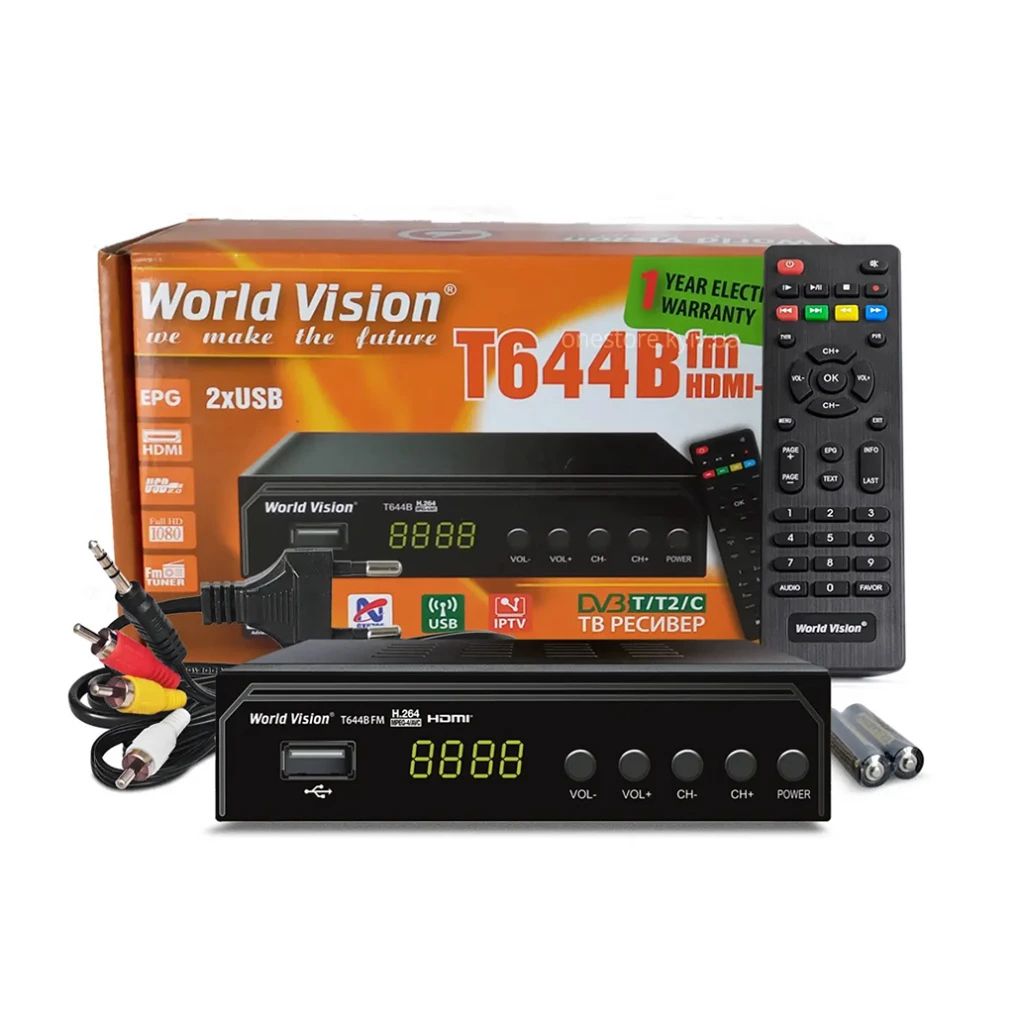 Т2 тюнер World Vision T644B FM - фото фото фото 2