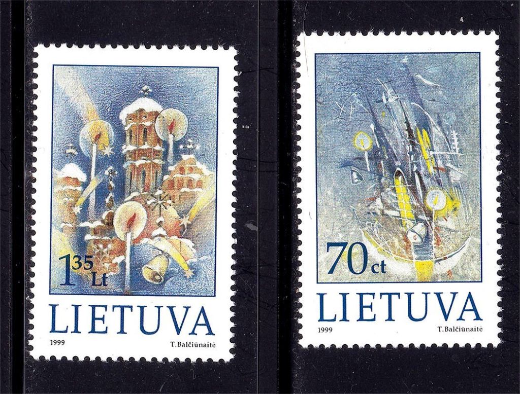 Литва  1999  г  MNH  - Рождество - фото фото фото 0