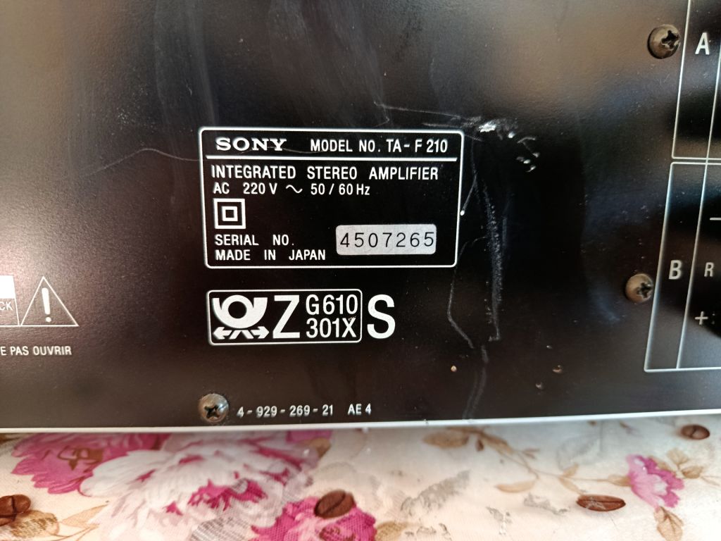 Підсилювач SONY TA-F210 - фото фото фото 5
