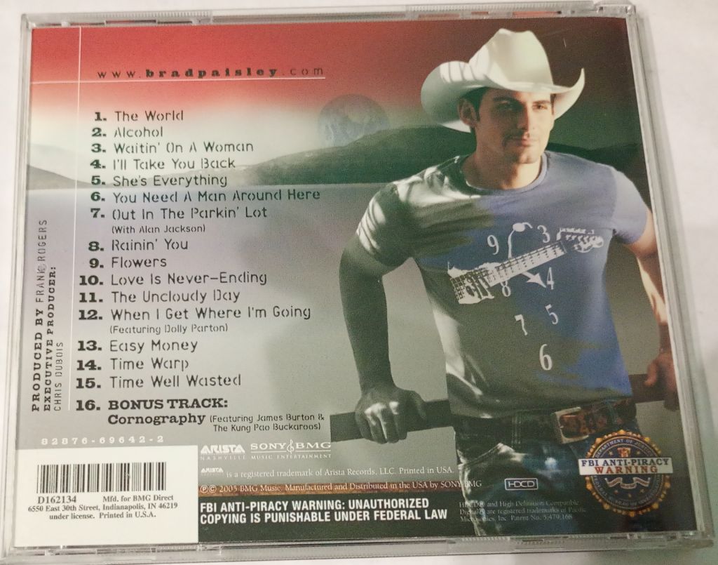 BRAD PAISLEY Time Well Wasted  CD US - фото фото фото 2