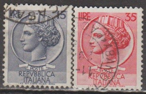 Италия Італія 1956 стандарт сіракузська монета - фото фото фото 0