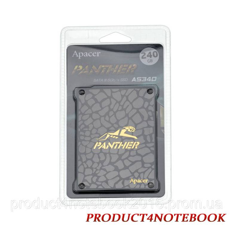 Жесткий диск 2.5" SSD  240Gb Apacer AS340 Panther Series, AP240GAS340G-1, TLC, SATA-III 6Gb/s,  - фото фото фото 0