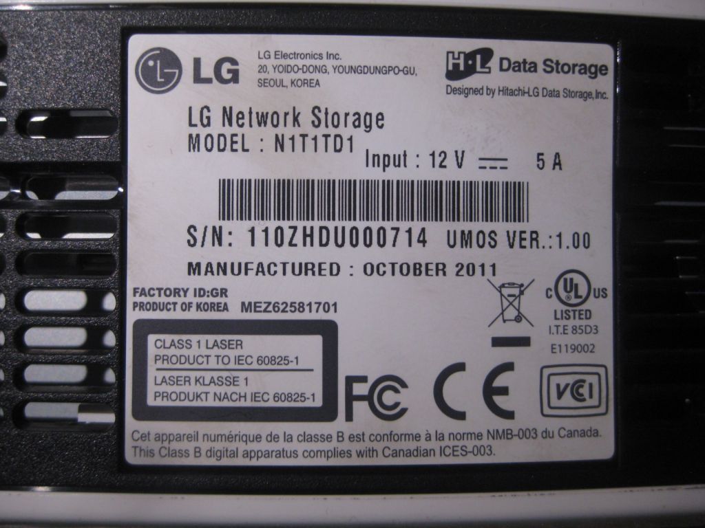 NAS сервер LG N1T1TD1 1Tb - фото фото фото 4