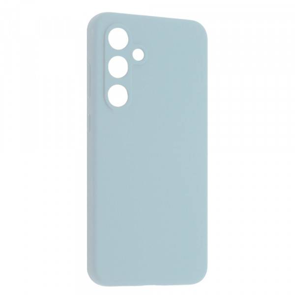 Samsung A17 A176 Чехол силиконовый Микрофибра (голубой) - фото фото фото 0