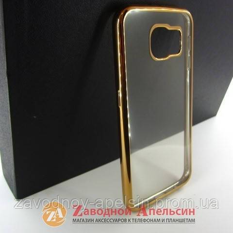 Samsung G920 S6 чохол Electroplating gold - фото фото фото 1